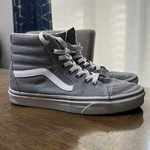 Vans Gray High Top Skateboard Shoes Men’s 5.5 / Women’s 7 Classic Skate Sneakers